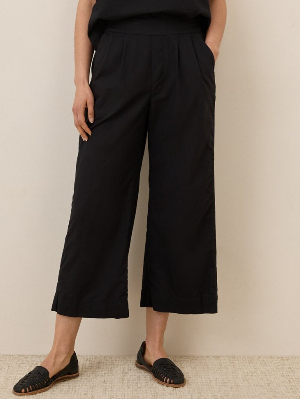 Pact Organic Canopy Linen Blend Pleated Trouser Womens XXXL Plus Size Lagenlook